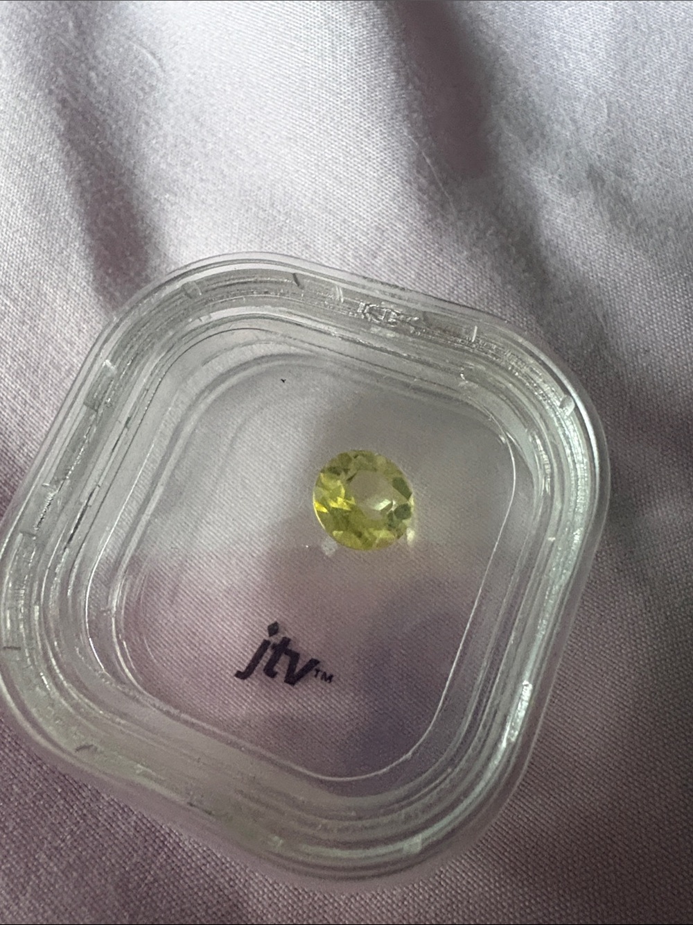 JTV Yellow Faceted Round Gemstone for Rings